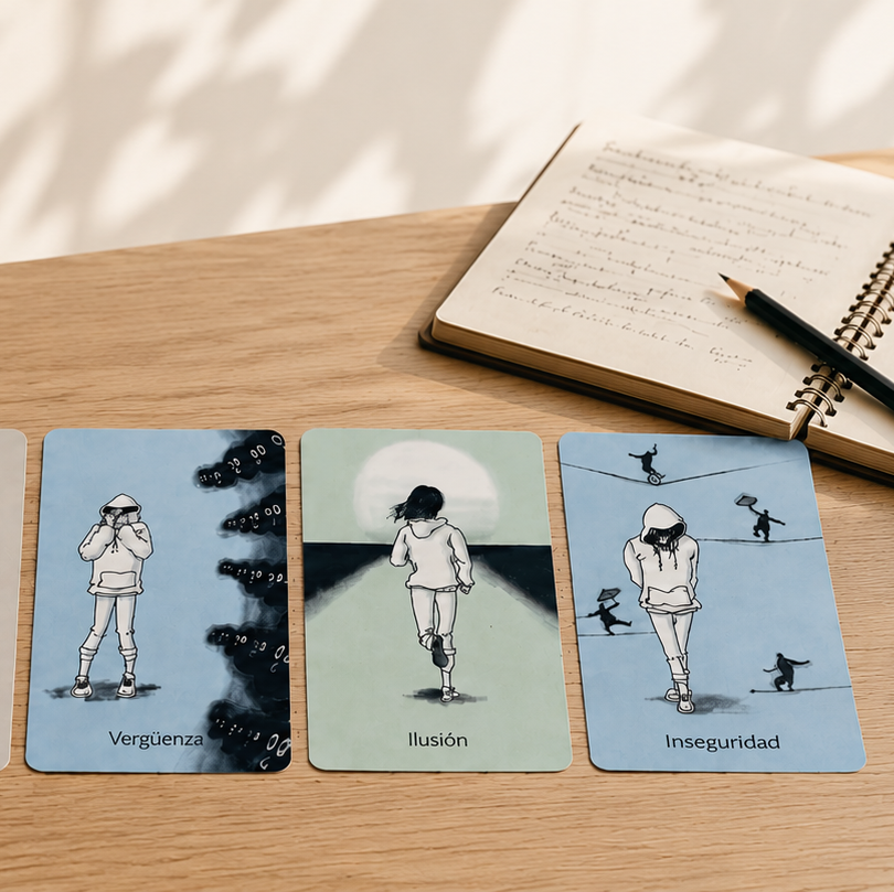 Cartes per a l'Expressió Emocional – Baralla de 33 cartes per a psicologia i educació emocional